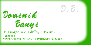 dominik banyi business card